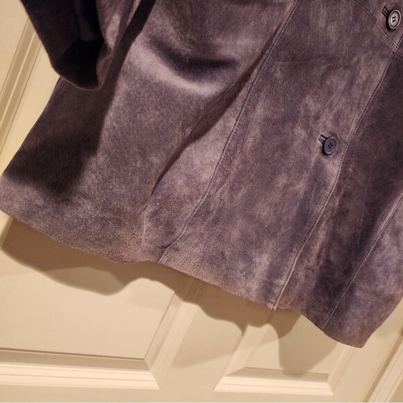 Dialogue vintage purple suede heavyweight jacket - Picture 4 of 6